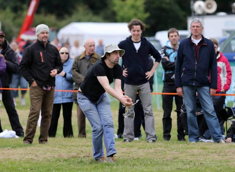 The British held the World Egg Throwing Championship