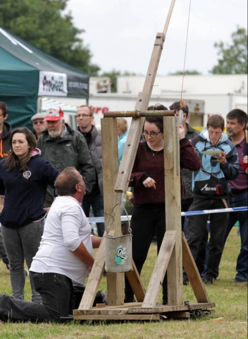 The British held the World Egg Throwing Championship