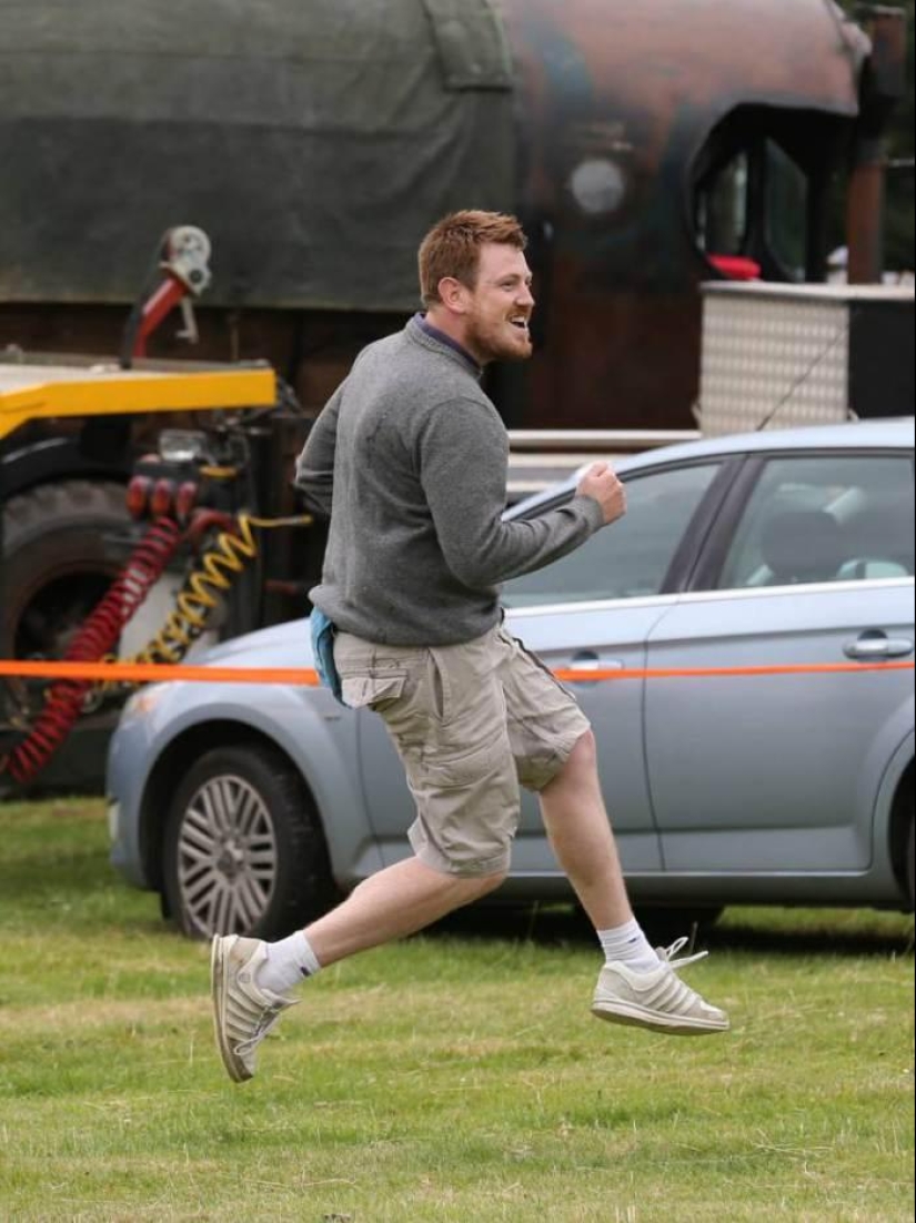 The British held the World Egg Throwing Championship