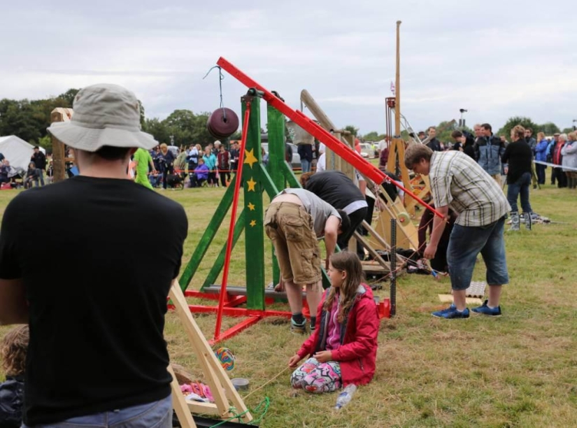 The British held the World Egg Throwing Championship
