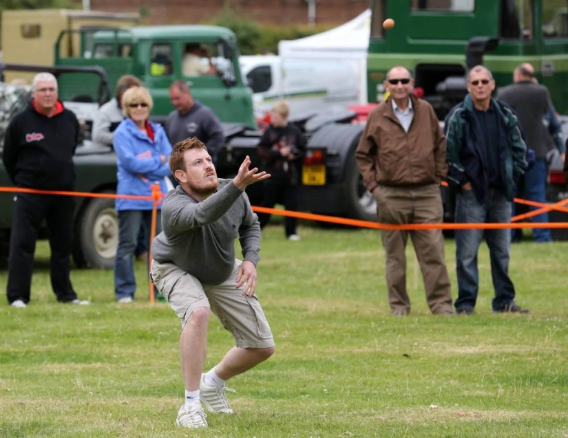The British held the World Egg Throwing Championship