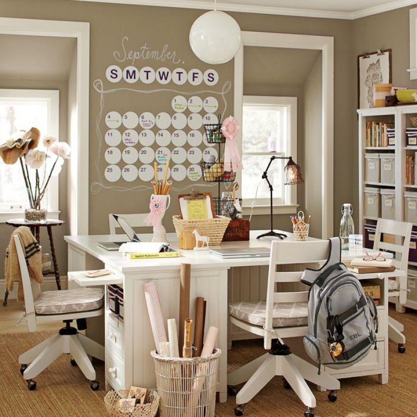 The decoration of the rooms of American teenagers The decoration of the rooms of American teenagers