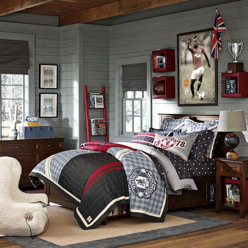 The decoration of the rooms of American teenagers The decoration of the rooms of American teenagers