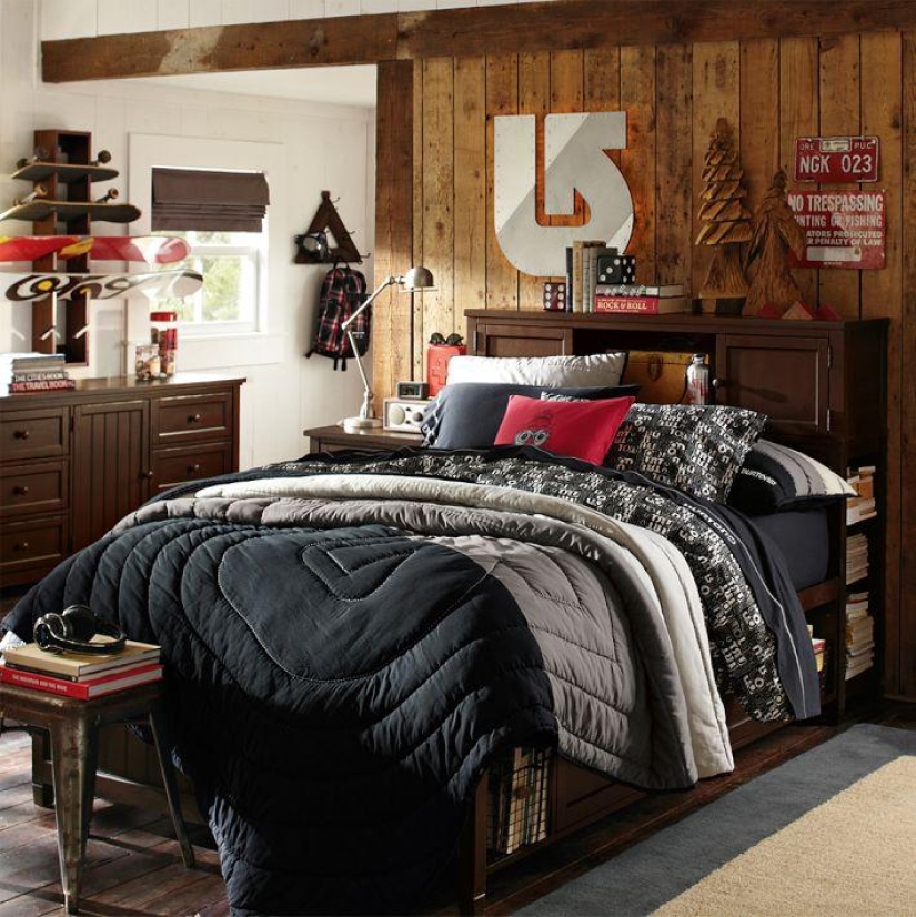 The decoration of the rooms of American teenagers The decoration of the rooms of American teenagers