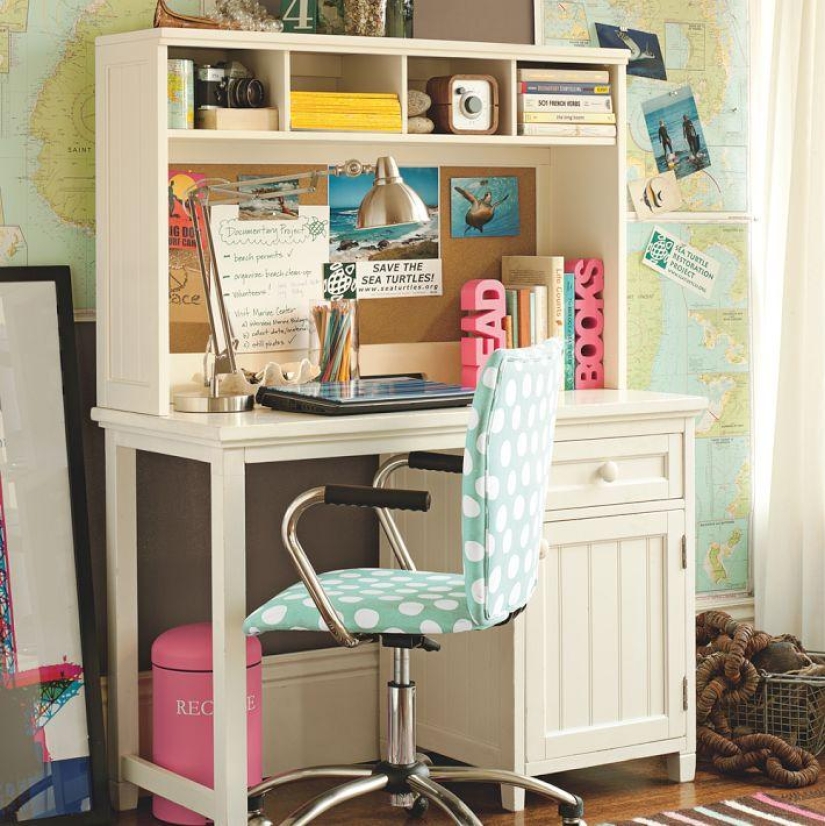 The decoration of the rooms of American teenagers The decoration of the rooms of American teenagers