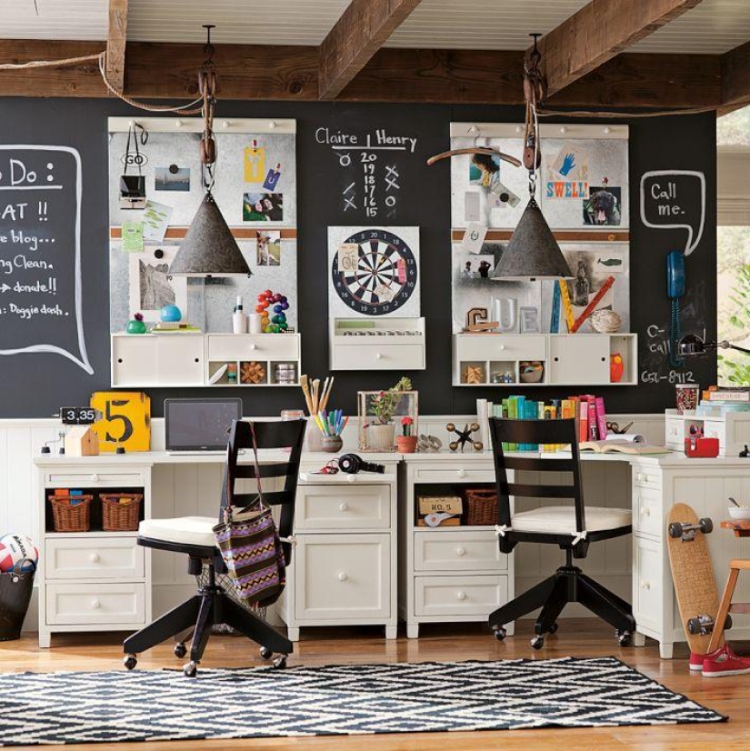 The decoration of the rooms of American teenagers The decoration of the rooms of American teenagers