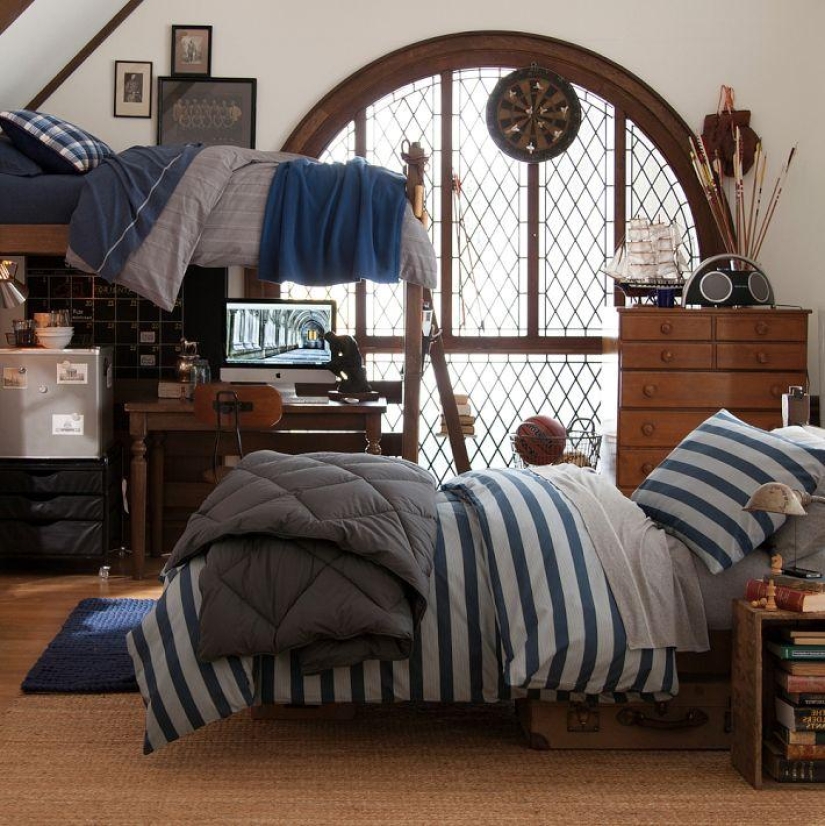 The decoration of the rooms of American teenagers The decoration of the rooms of American teenagers