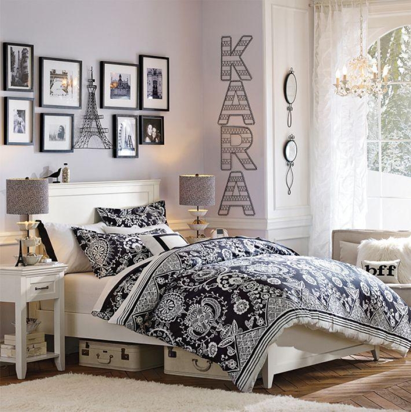 The decoration of the rooms of American teenagers The decoration of the rooms of American teenagers