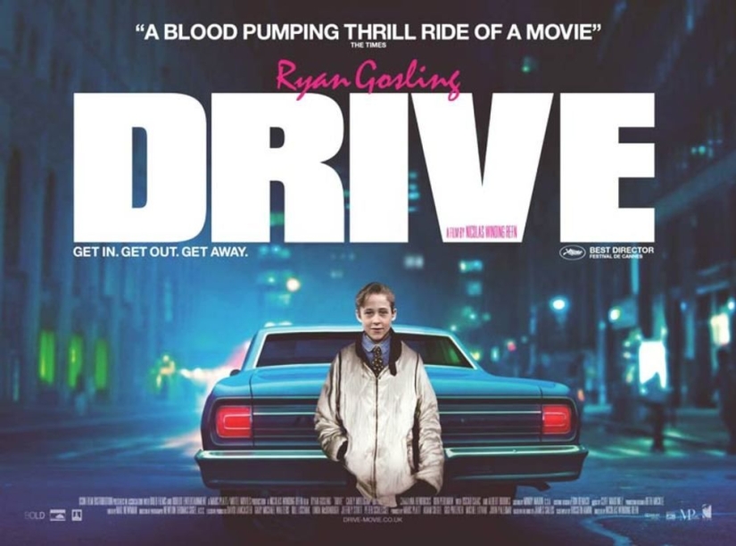 The designer placed children's photos of actors on film posters