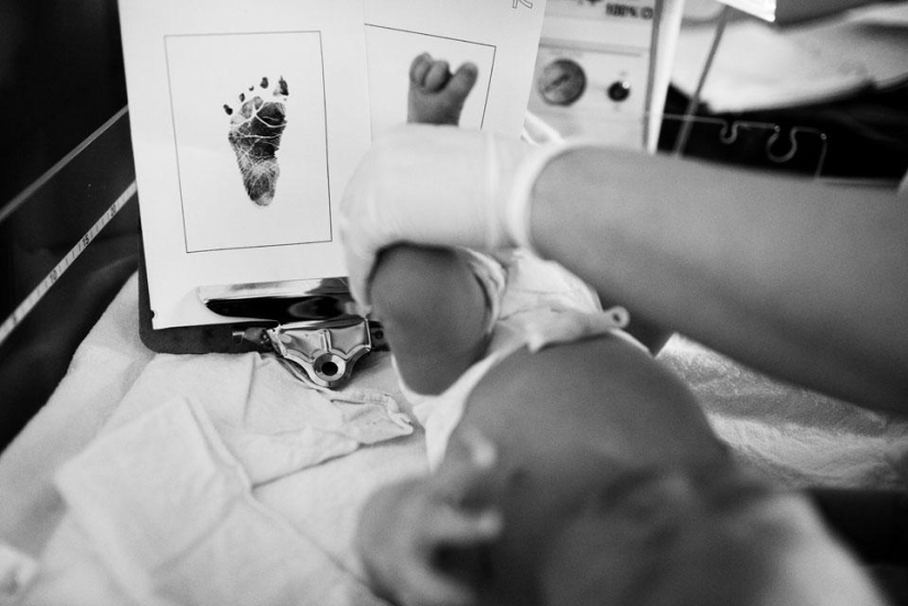 The difficult process of giving birth to a new life