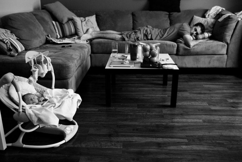 The difficult process of giving birth to a new life