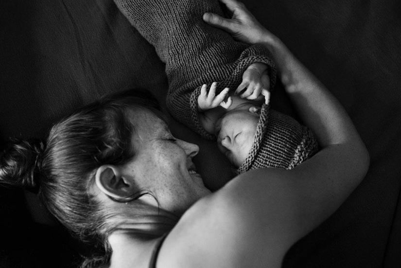 The difficult process of giving birth to a new life