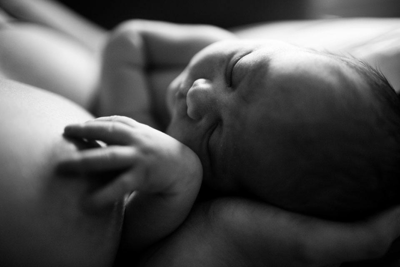 The difficult process of giving birth to a new life
