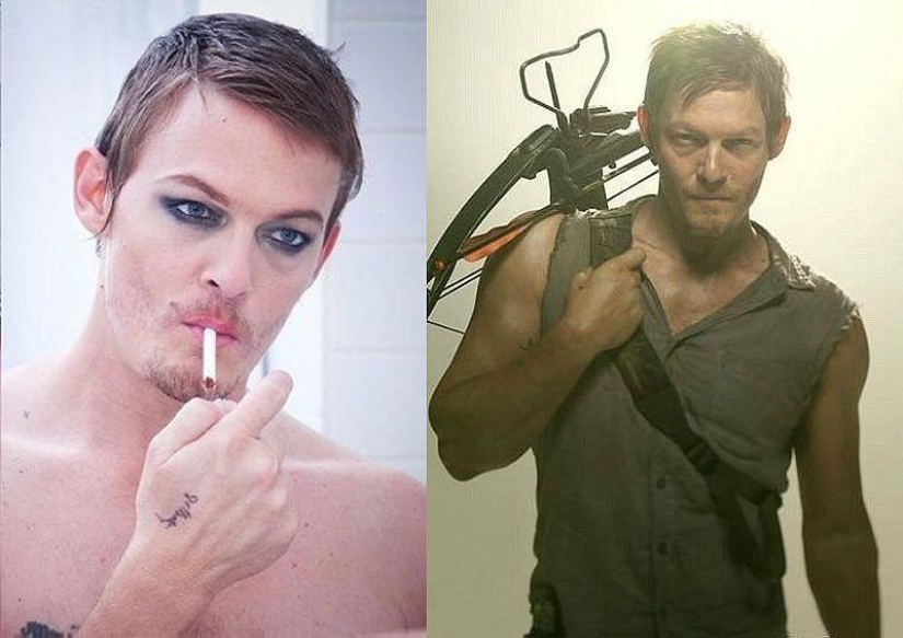 The female role of a male actor