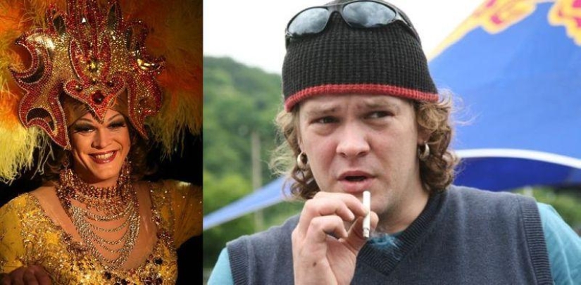 The female role of a male actor