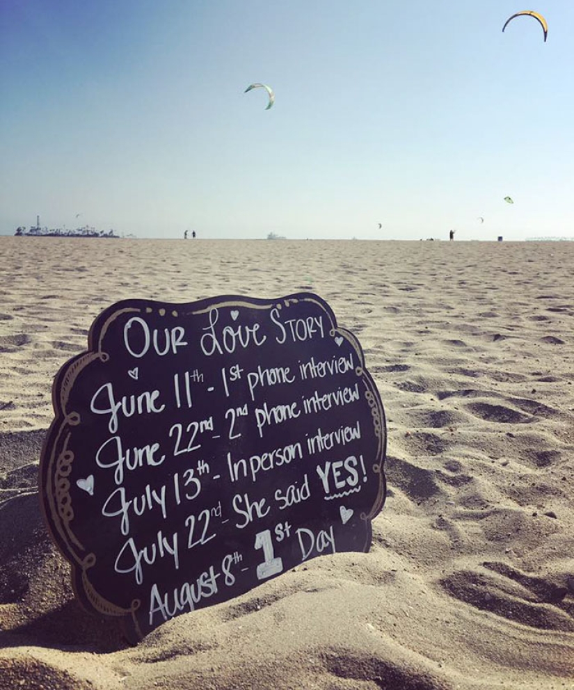 The girl made an engagement photo shoot with her offer of a new job The girl made an engagement photo shoot with her offer of a new job