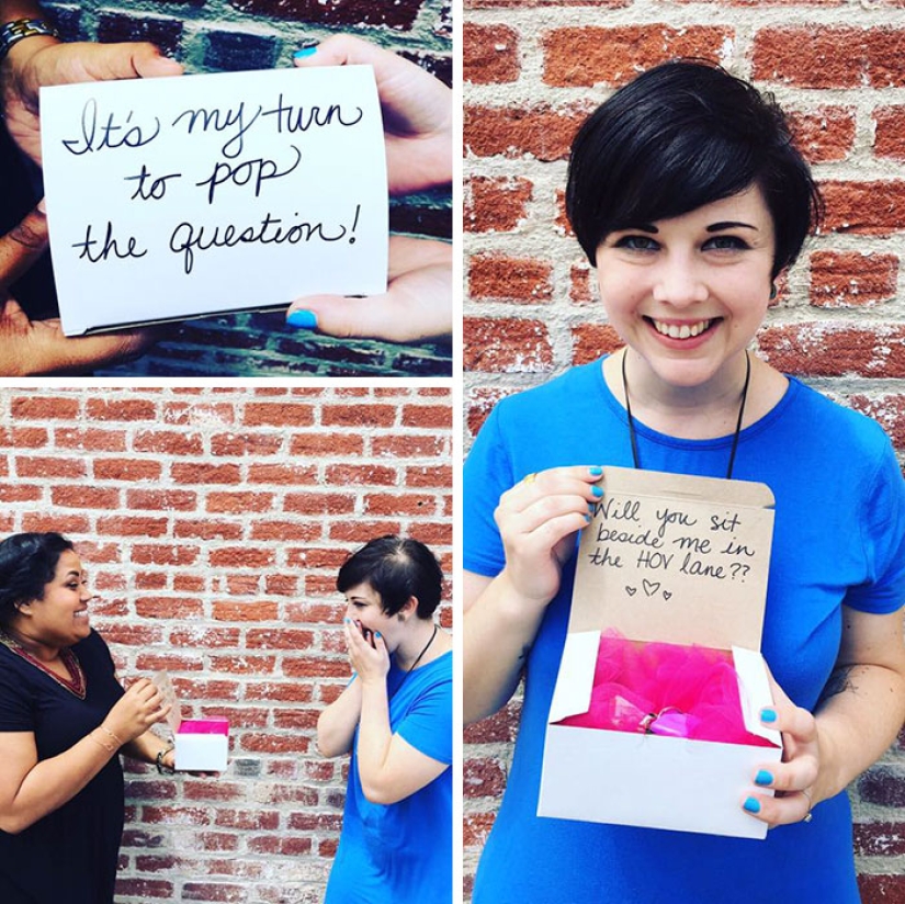 The girl made an engagement photo shoot with her offer of a new job The girl made an engagement photo shoot with her offer of a new job