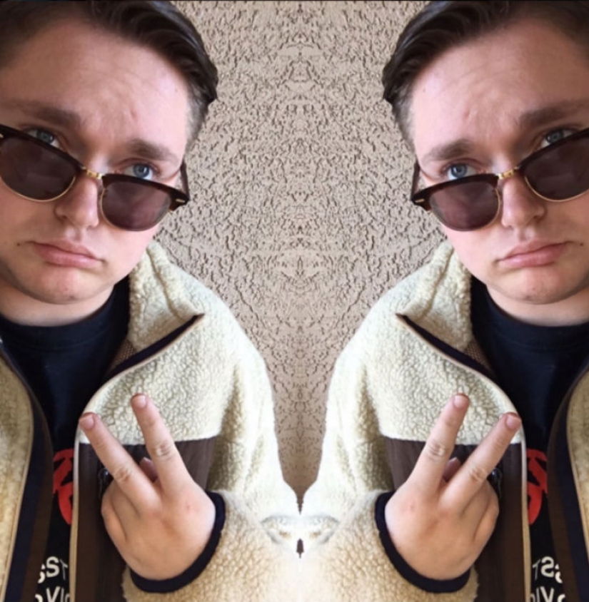 The graduation photo session of this student was clearly a success.