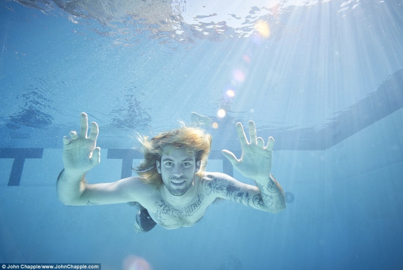 The hero of the Nevermind cover by Nirvana recreated it for the 25th anniversary of the album