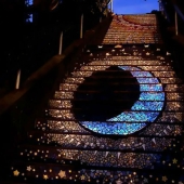 The magic staircase that leads to the moon and the sun