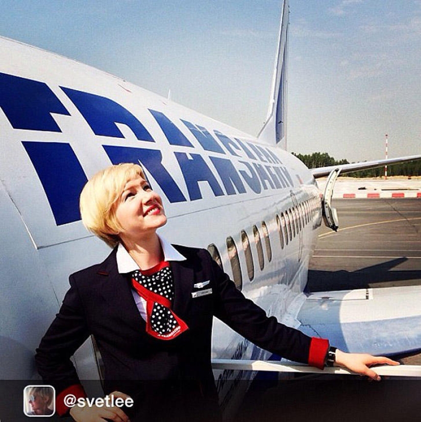 The most beautiful flight attendants in Russia The most beautiful flight attendants in Russia