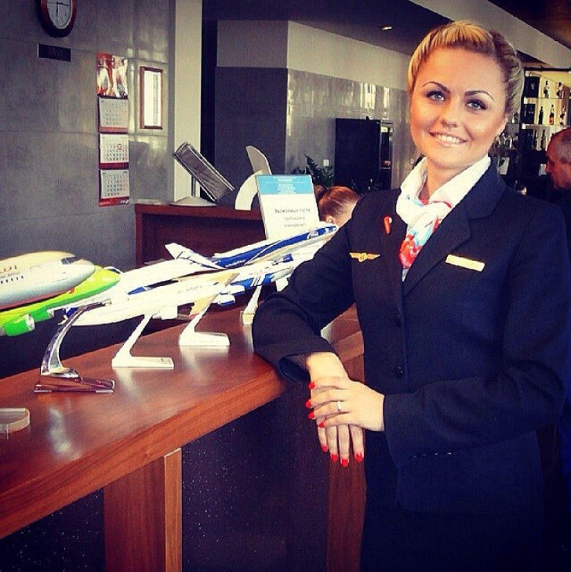 The most beautiful flight attendants in Russia The most beautiful flight attendants in Russia