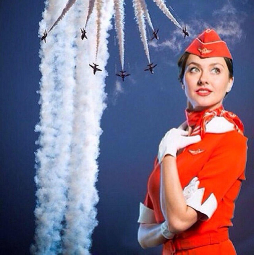 The most beautiful flight attendants in Russia The most beautiful flight attendants in Russia