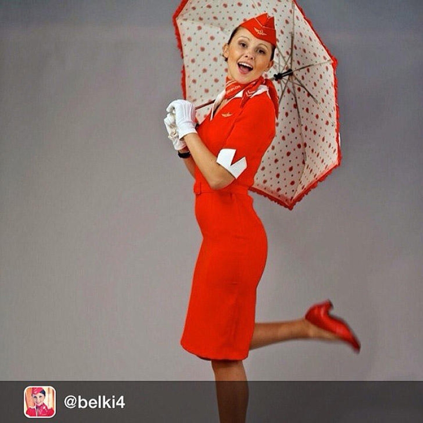 The most beautiful flight attendants in Russia The most beautiful flight attendants in Russia