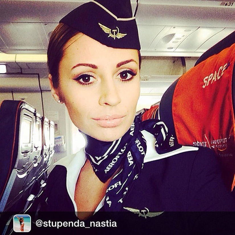 The most beautiful flight attendants in Russia The most beautiful flight attendants in Russia