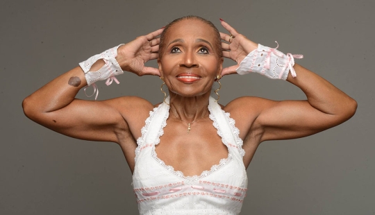 The most pumped-up grandmother in the world celebrated her 80th birthday