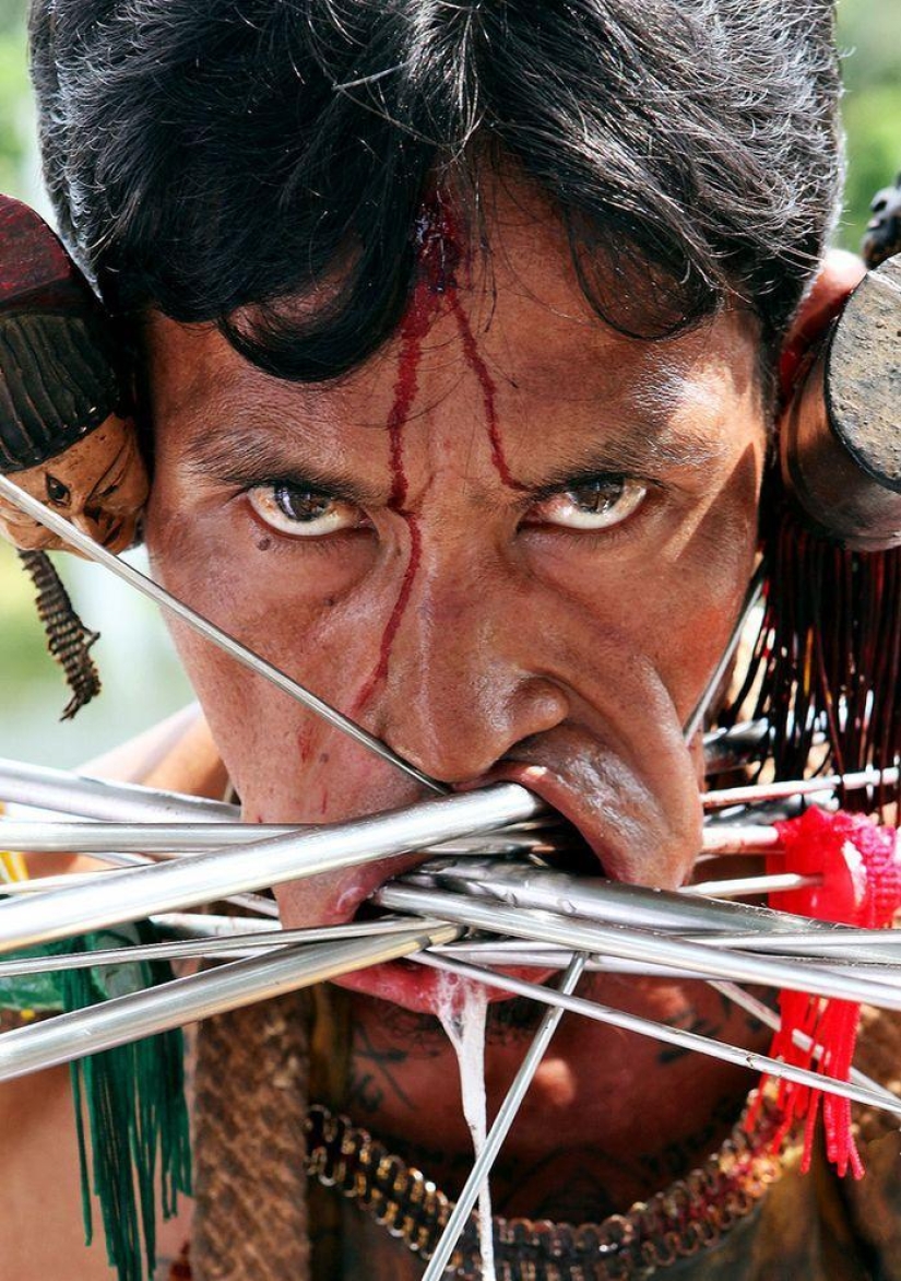 The most shocking photos from the Vegetarian Festival