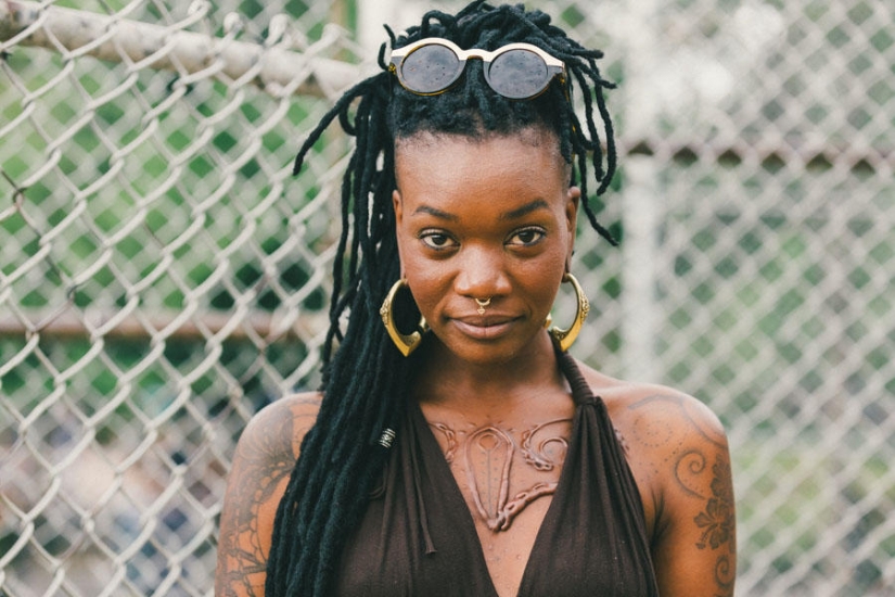 The most stylish and beautiful girls of the festival Afropunk-2014 The most stylish and beautiful girls of the festival Afropunk-2014