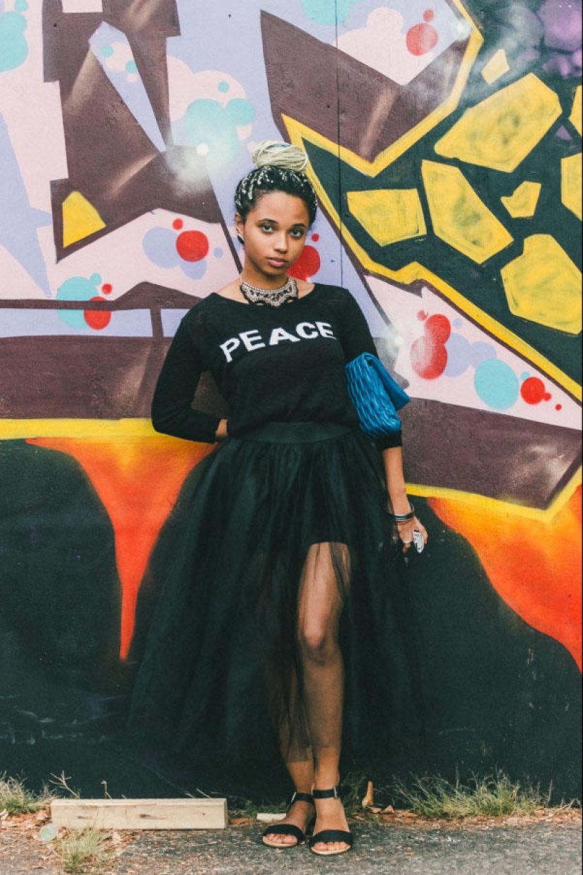 The most stylish and beautiful girls of the festival Afropunk-2014 The most stylish and beautiful girls of the festival Afropunk-2014