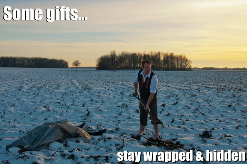 The mother asked her son to stop drinking and make Christmas cards himself, he obeyed