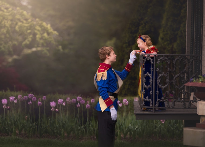 The older brother made a surprise for his little sister and arranged a fabulous photo shoot