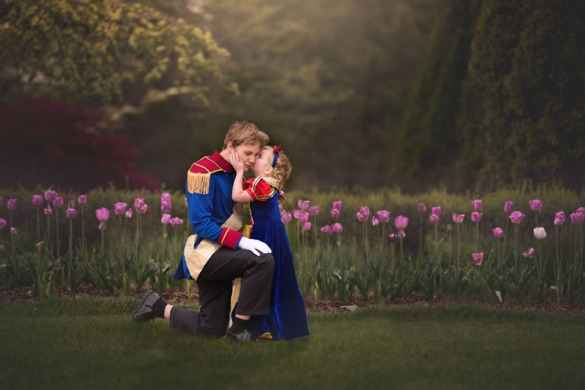 The older brother made a surprise for his little sister and arranged a fabulous photo shoot