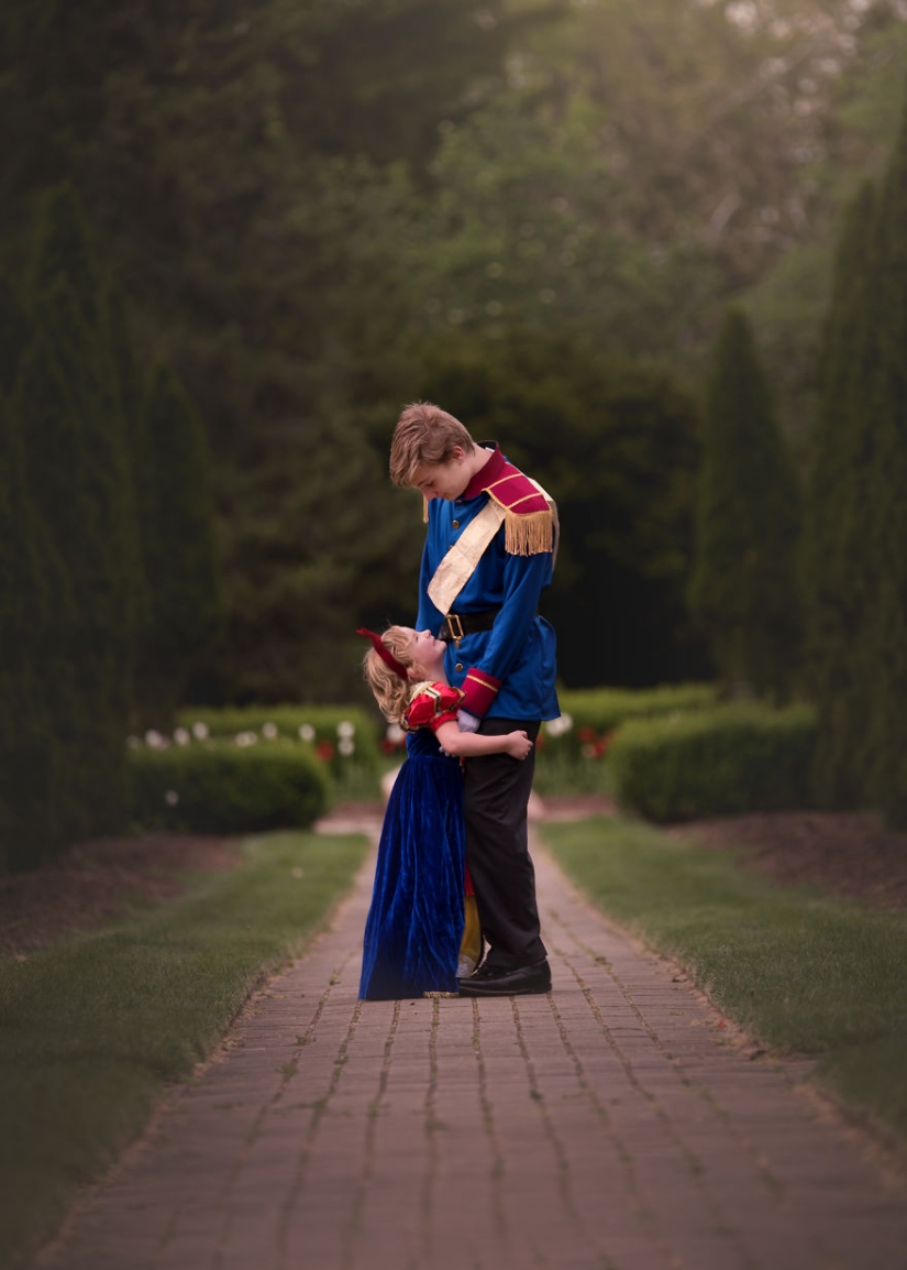 The older brother made a surprise for his little sister and arranged a fabulous photo shoot