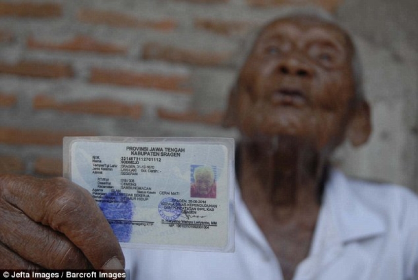 The oldest person in the world, who is 145 years old, lives in Indonesia