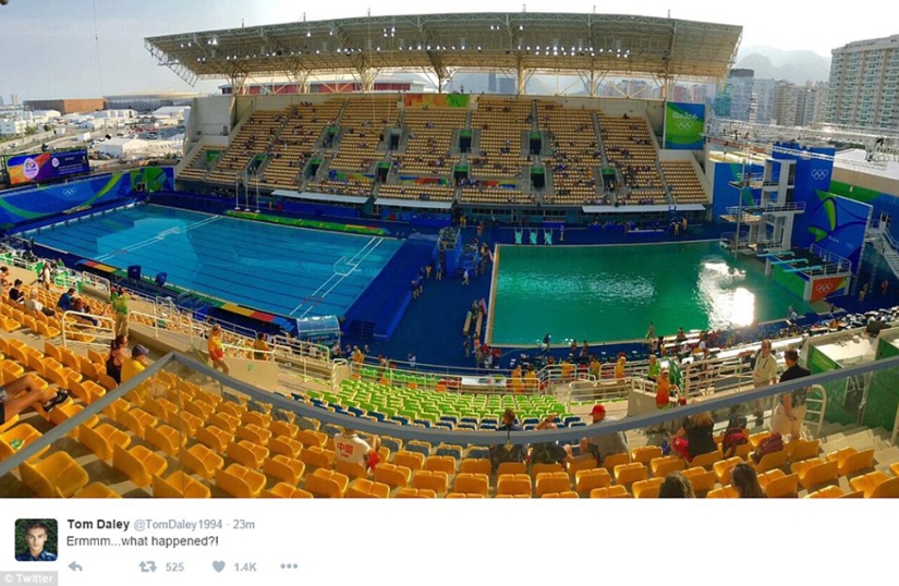 The pool at the Rio Olympics suddenly turned green, and no one admits The pool at the Rio Olympics suddenly turned green, and no one admits