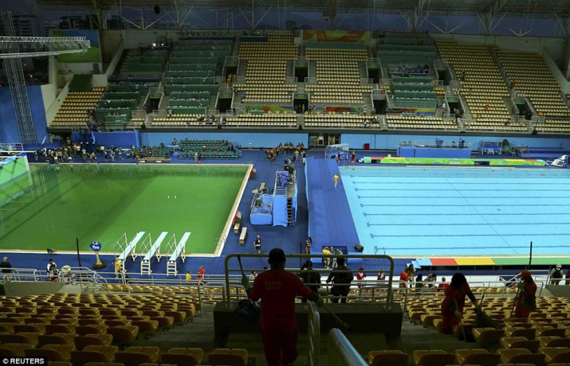 The pool at the Rio Olympics suddenly turned green, and no one admits The pool at the Rio Olympics suddenly turned green, and no one admits