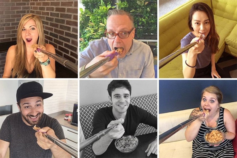 The selfie spoon lets you take photos while you eat! The selfie spoon lets you take photos while you eat!