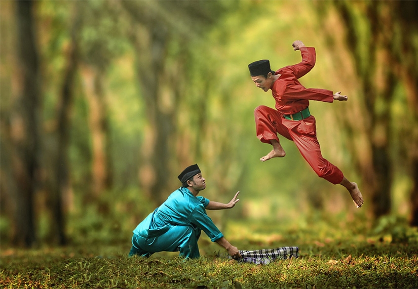 The simple life of an Indonesian village photographed by Herman Damar