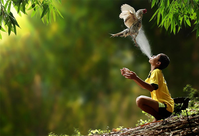 The simple life of an Indonesian village photographed by Herman Damar