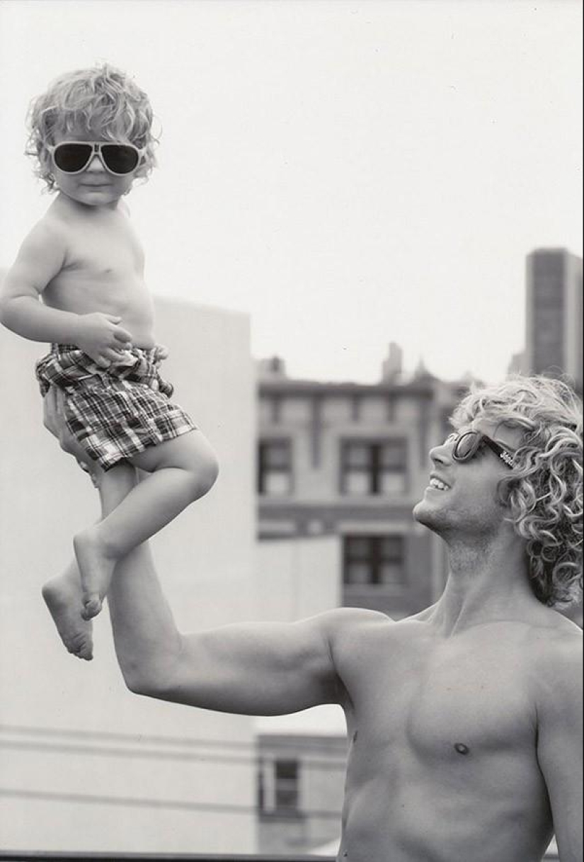 The sons in these photographs are the spitting image of fathers. And vice versa