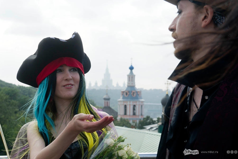 The wedding of the followers of the Pasta Monster took place in Moscow The wedding of the followers of the Pasta Monster took place in Moscow