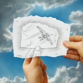 This Artist Merges His Pencil Illustrations With Photography, And The Effect Is Quite Unique