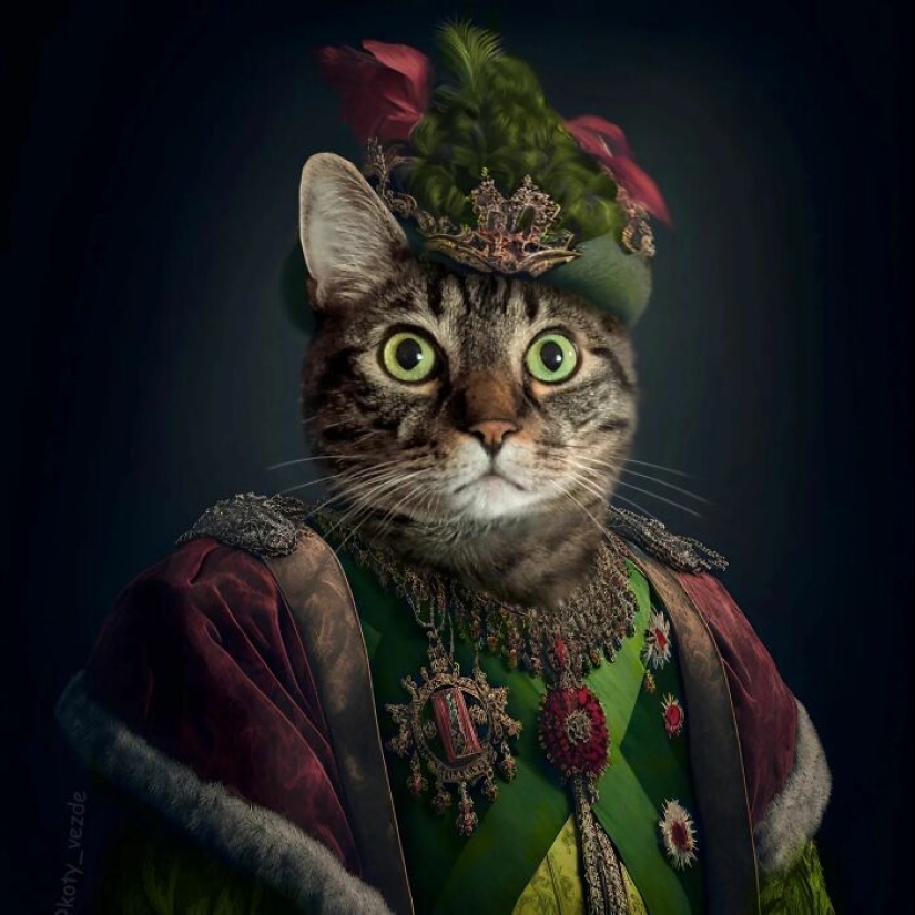 This Artist Swaps People In Classical Paintings With Cats