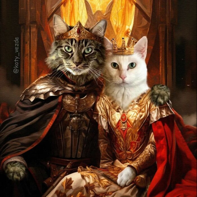 This Artist Swaps People In Classical Paintings With Cats