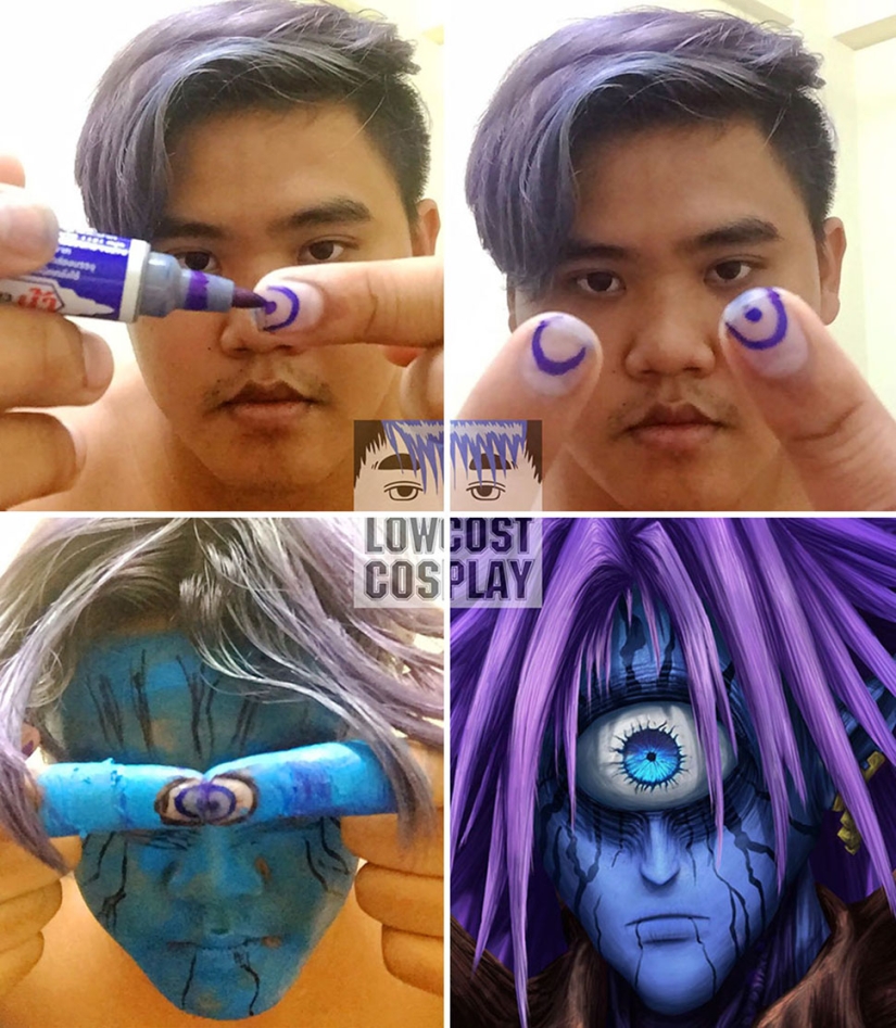 This guy does cosplay cheap, angrily and from improvised materials