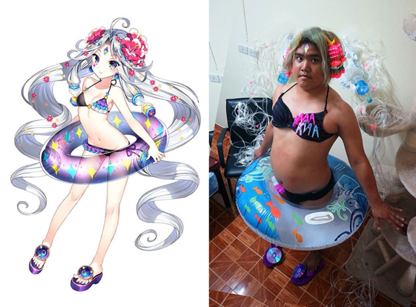This guy does cosplay cheap, angrily and from improvised materials